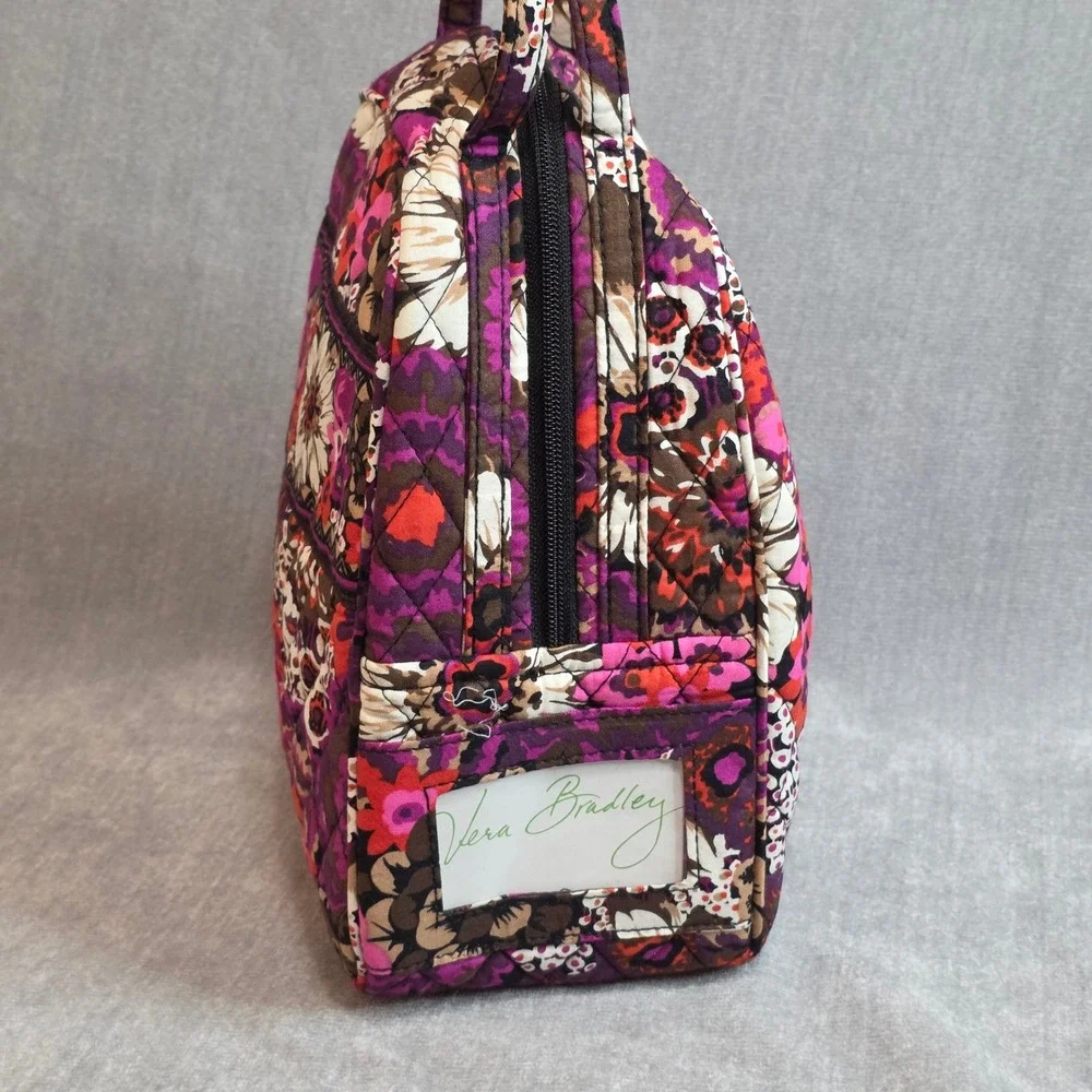 New Vera Bradley Lunch Bunch Bag Rosewood Floral Quilted Insulated Boho Travel